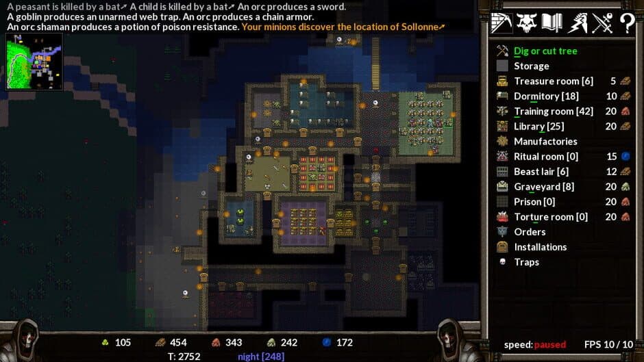 KeeperRL screenshot 1