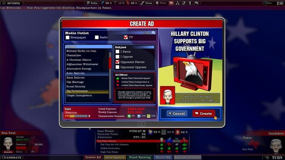 The Political Machine screenshot 8